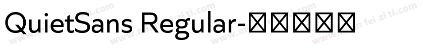 QuietSans Regular字体转换
